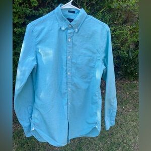 Jcrew men’s slim button down shirt
Teal blue size small
